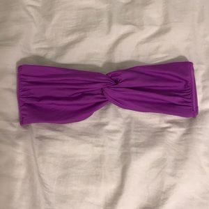 Mossimo purple twist front bandeau top size S